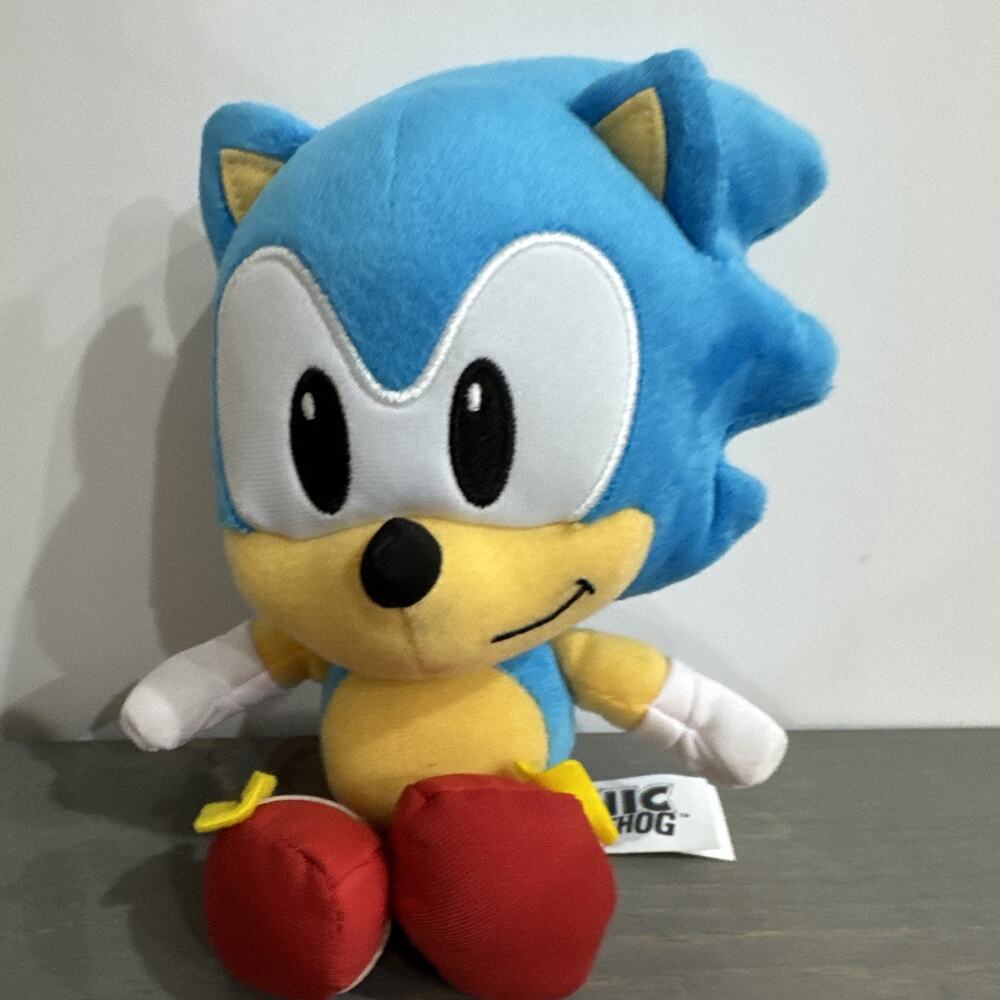 Sonic the Hedgehog 8" Inch Classic Sonic Plush Toy Jakks Pacific!